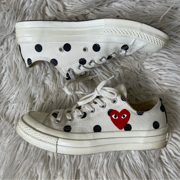 Converse x Comme Des Garcons Play Chuck 70 OX Low Top Sneakers Unisex W 7 M 5 - Picture 5 of 12